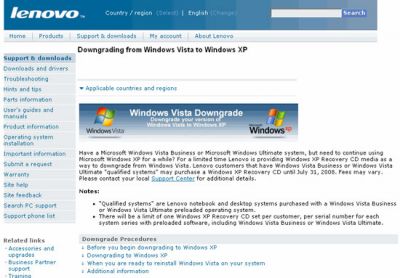     Vista  Windows XP