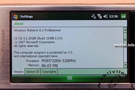  Xperia X1    Windows Mobile 6.1!