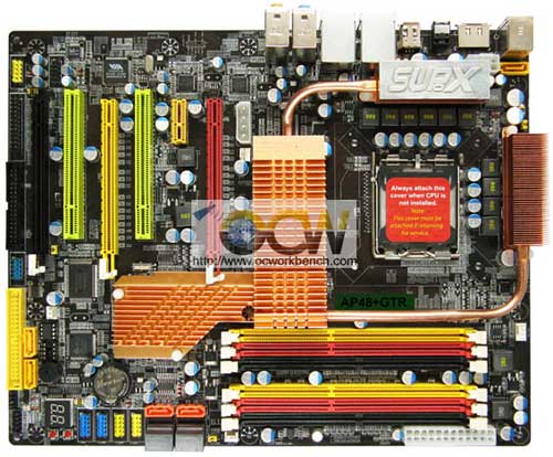  SUPoX AP48+GTR:  Intel X48 +  DDR2/DDR3