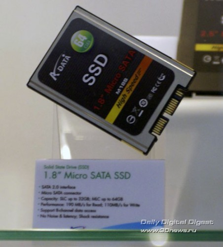 CeBIT 2008:  SSD-  A-DATA