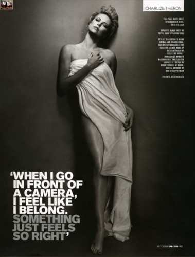   (Charlize Theron)   GQ  W Magazine