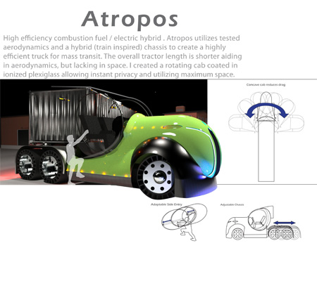 Концепт гибридного грузовика Atropos.