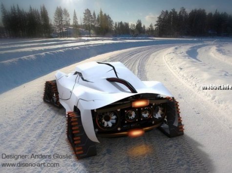 TH!NK Frost - электромобиль-снегоход (8 фото)