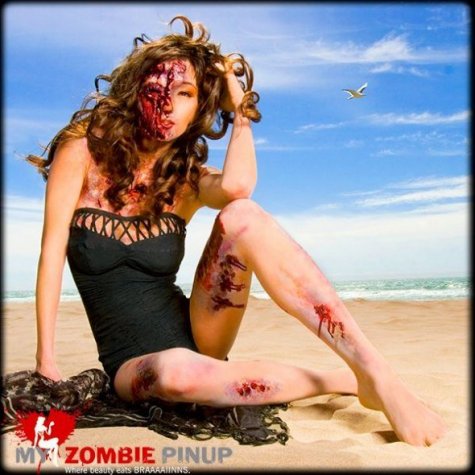 Zombie pinup 