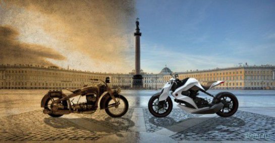 2012 Иж-1: концепт гибридного мотоцикла